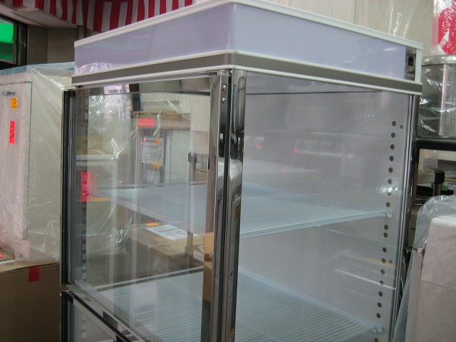 売上ランキング 中古厨房 サンデン 業務用 縦型 3面ガラス ハイクリア ドリンクケース 冷蔵ショーケース AGV-700Z 345L 上下扉  厨房機器